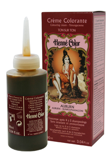 Auburn: Uitwasbare henna haarkleuring Donker Rood