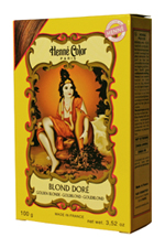 Permanente haarkleuring op henna basis: haarkleur Blond Doré - Goudblond