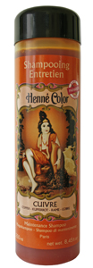Henné Color shampoo Cuivre: ondersteunende shampoo voor koperrood haar met henna en kokosolie voor elke dag.